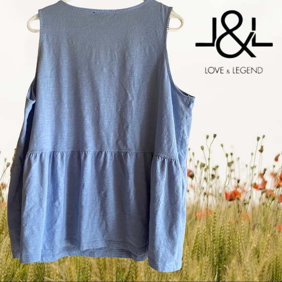 2/$25- Love & Legend Boho Embroidered Top sz Plus 3x - Picture 3 of 13